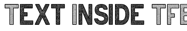 Text Inside TFB font preview